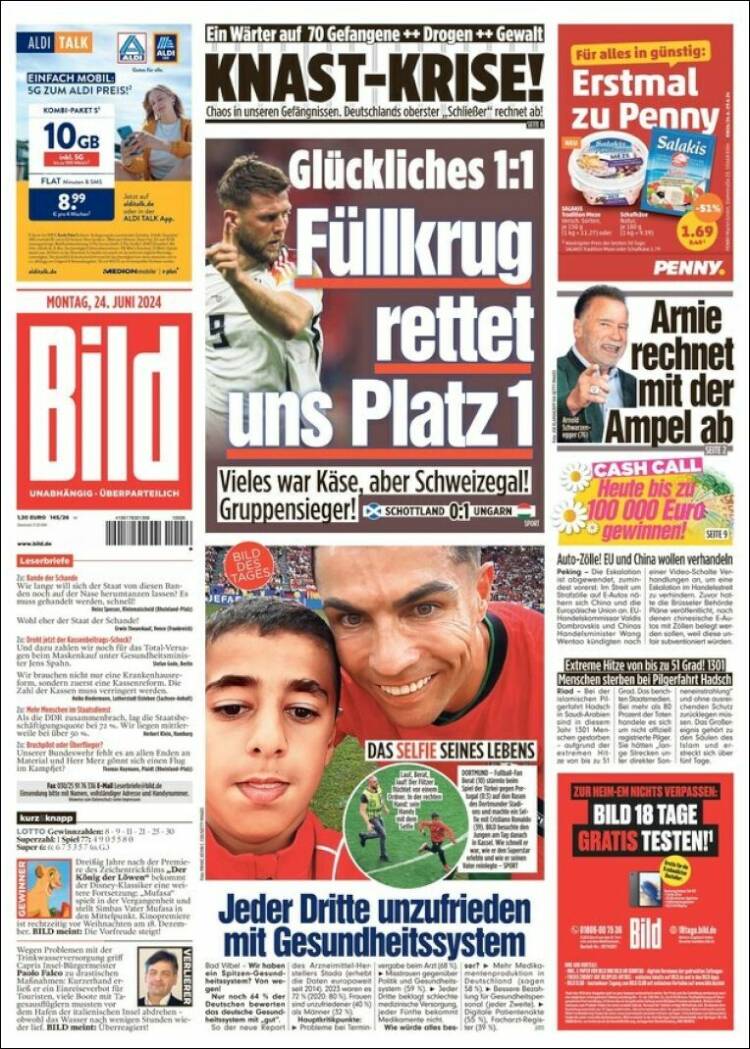 Portada de Bild (Alemania)