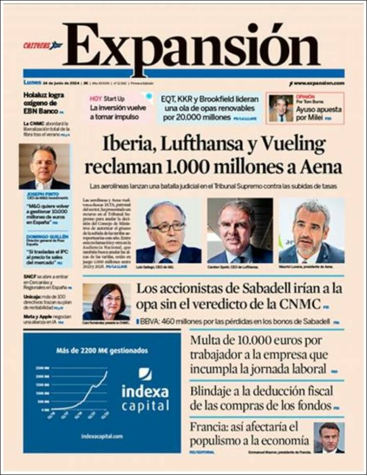 Portada de Expansión (Espa&ntilde;a)