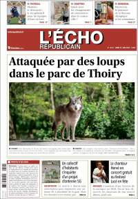 Portada de L'Echo Républicain (Francia)