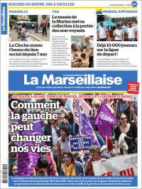 Portada de La Marseillaise (Francia)