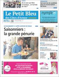 Portada de Le Petit Bleu (Francia)