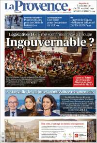 Portada de La Provence (Francia)
