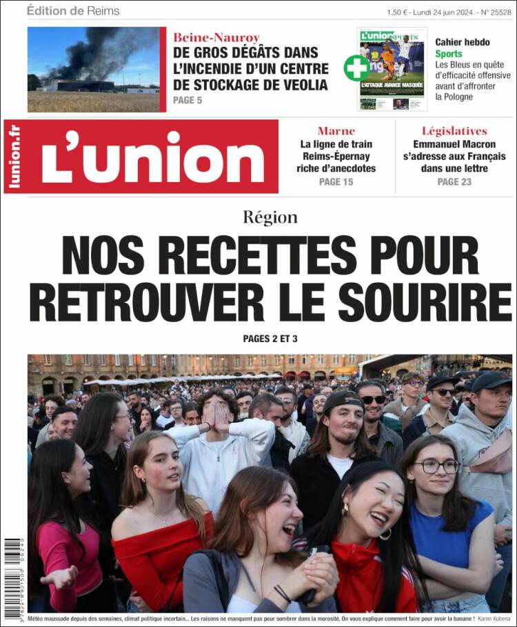Portada de L'Union (Francia)