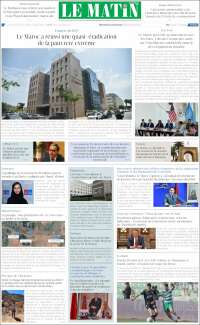 Portada de Le Matin (Maroc)