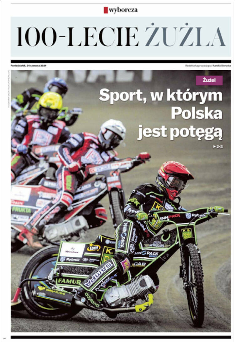 Portada de Gazeta Wyborcza (Polonia)