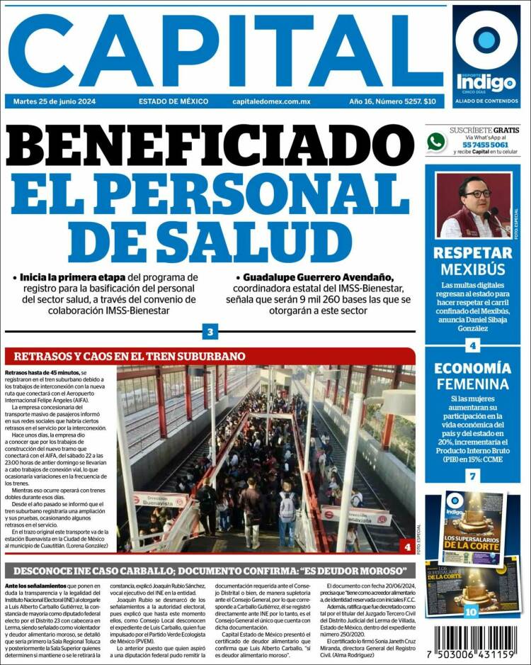 Portada de Capital México (M&eacute;xico)