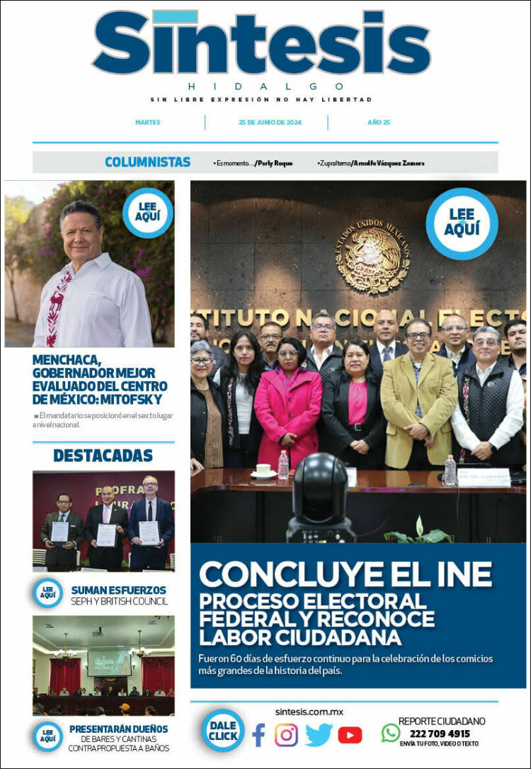 Portada de Sistesis - Hidalgo (M&eacute;xico)