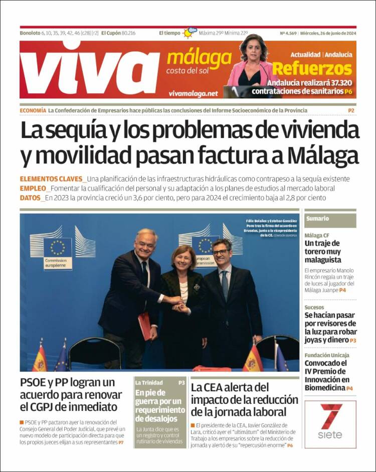 Portada de Viva Málaga (España)