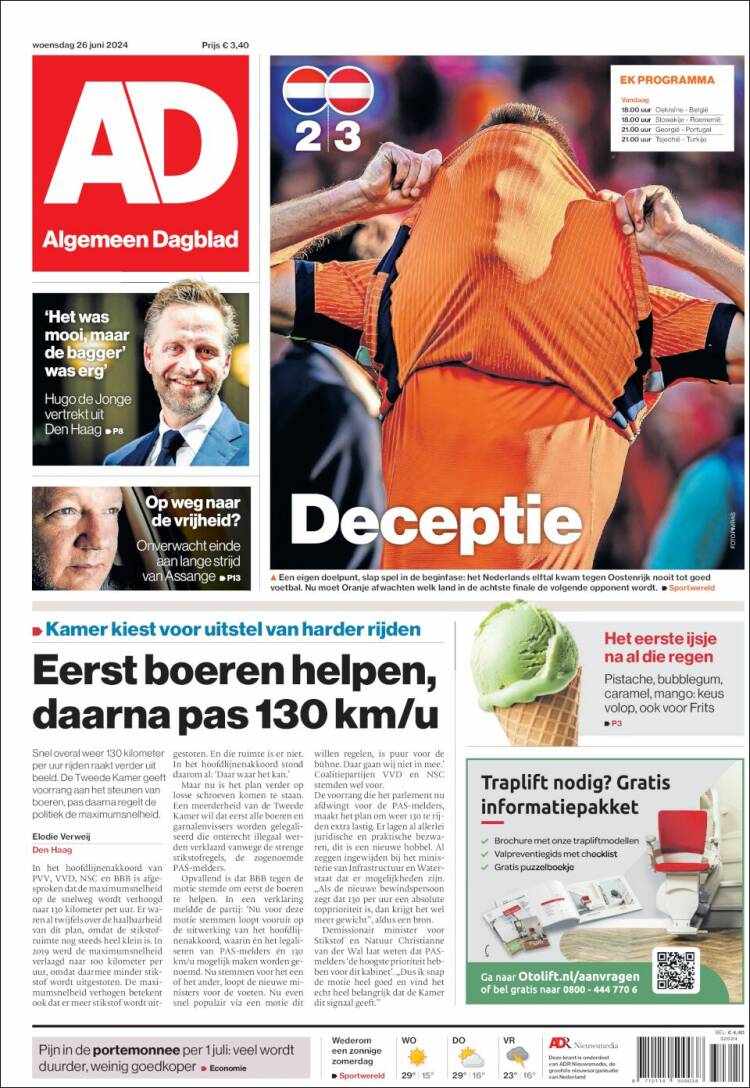 Portada de AD (Pa&iacute;ses Bajos)