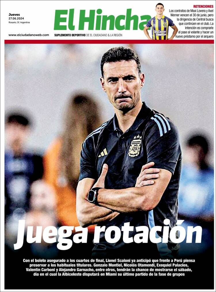 Portada de El Hincha (Argentina)