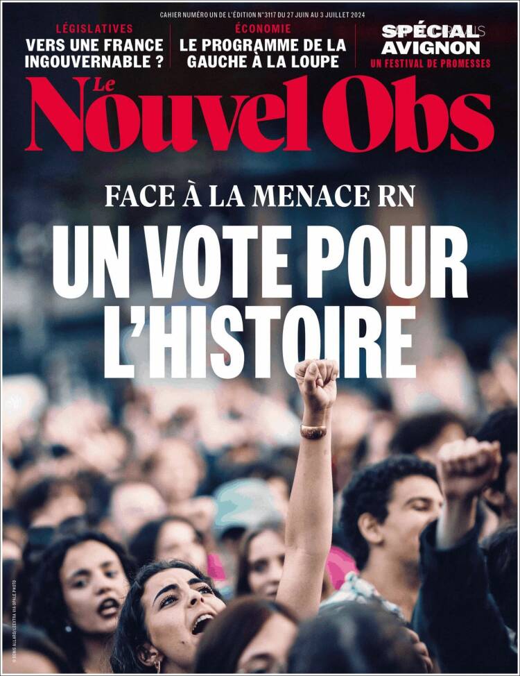 Portada de Le Nouvel Observateur (Francia)