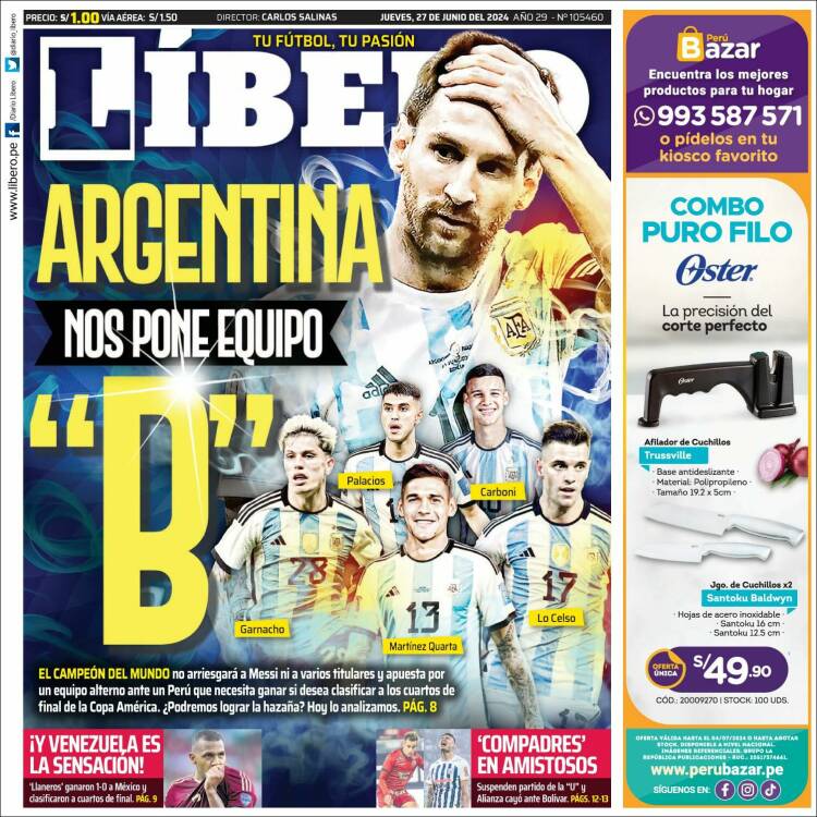 Portada de Líbero (Per&uacute;)