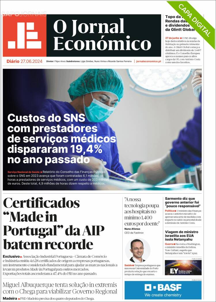 Portada de Oje (Portugal)