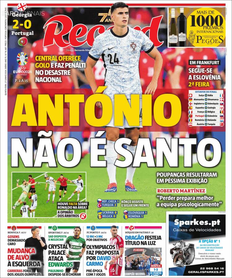 Portada de Record (Portugal)