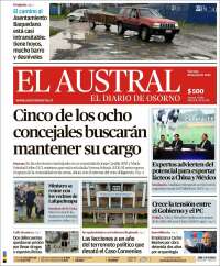 Portada de El Austral de Osorno (Chile)