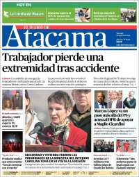 Portada de Diario de Atacama (Chile)