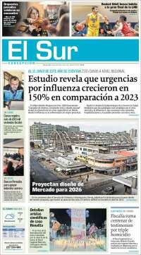 Portada de El Sur (Chile)