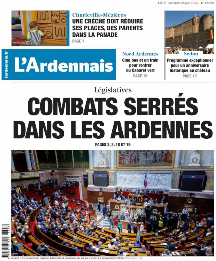 Portada de L'Ardenais (Francia)