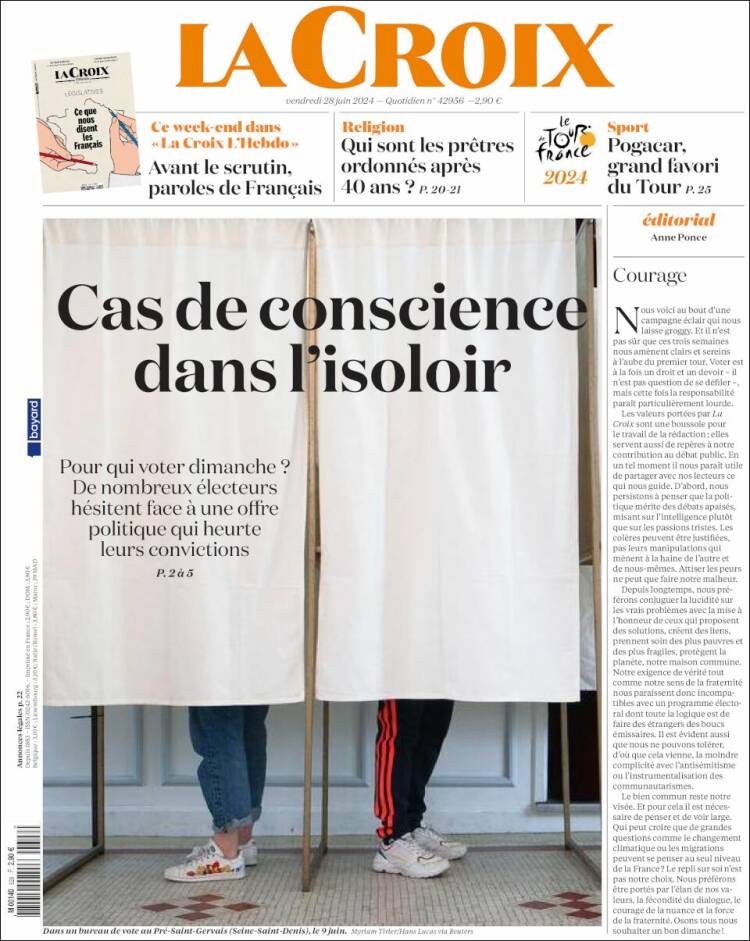 Portada de La Croix (Francia)