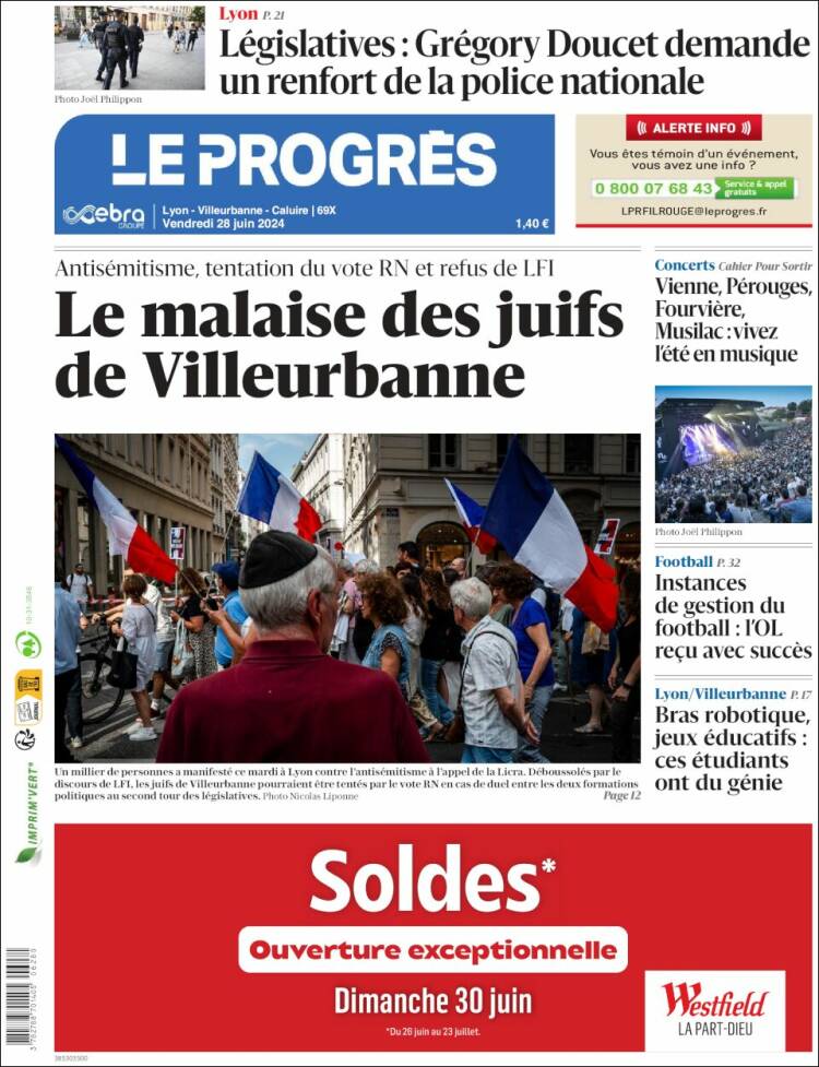 Portada de Progres de Fecamp (Francia)