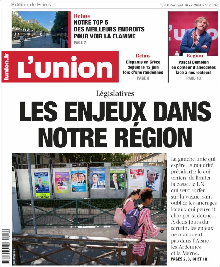 Portada de L'Union (Francia)