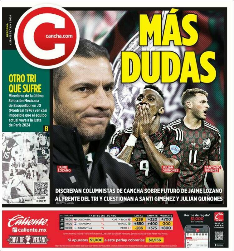 Portada de Cancha (M&eacute;xico)