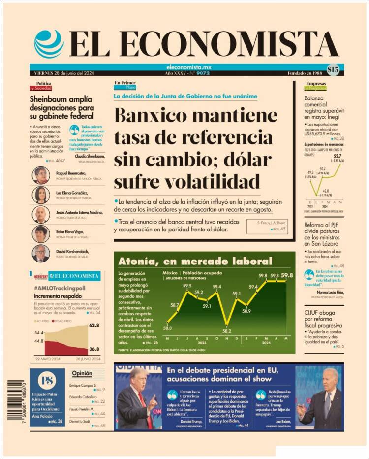 Portada de El Economista (M&eacute;xico)