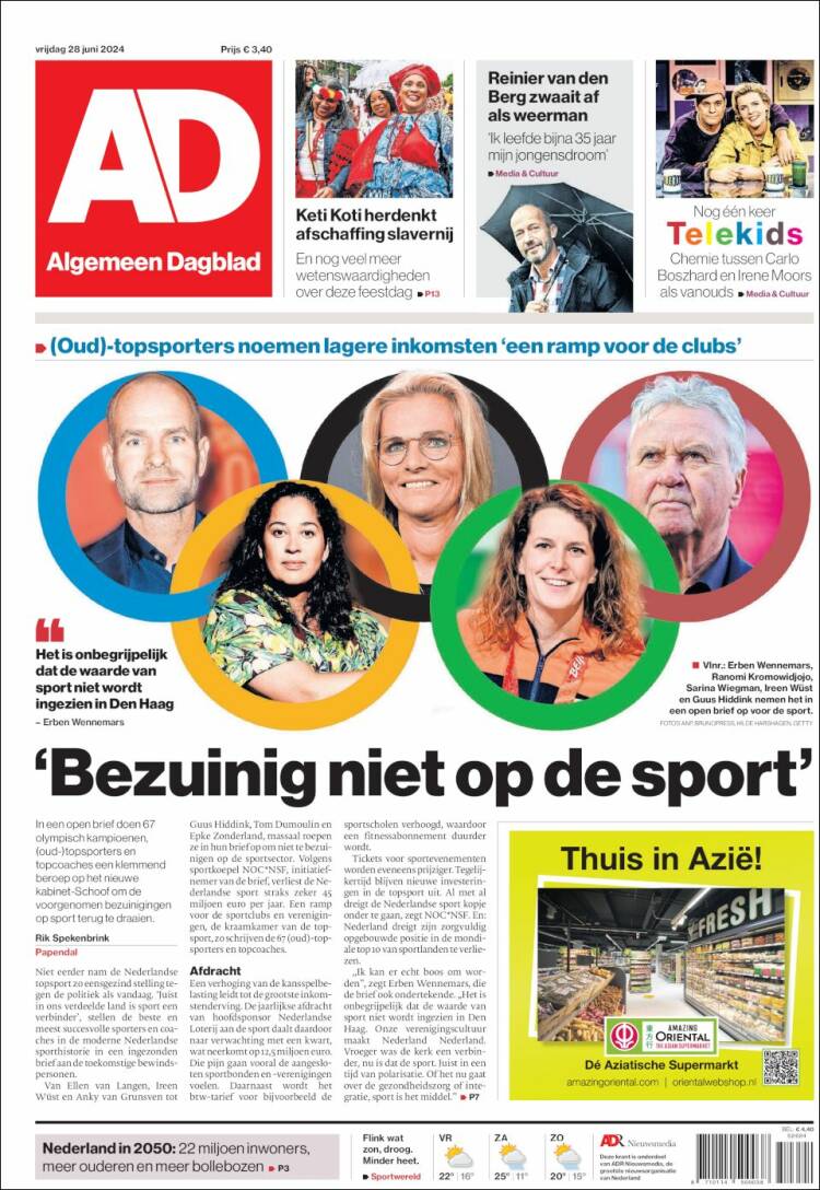 Portada de AD (Pa&iacute;ses Bajos)