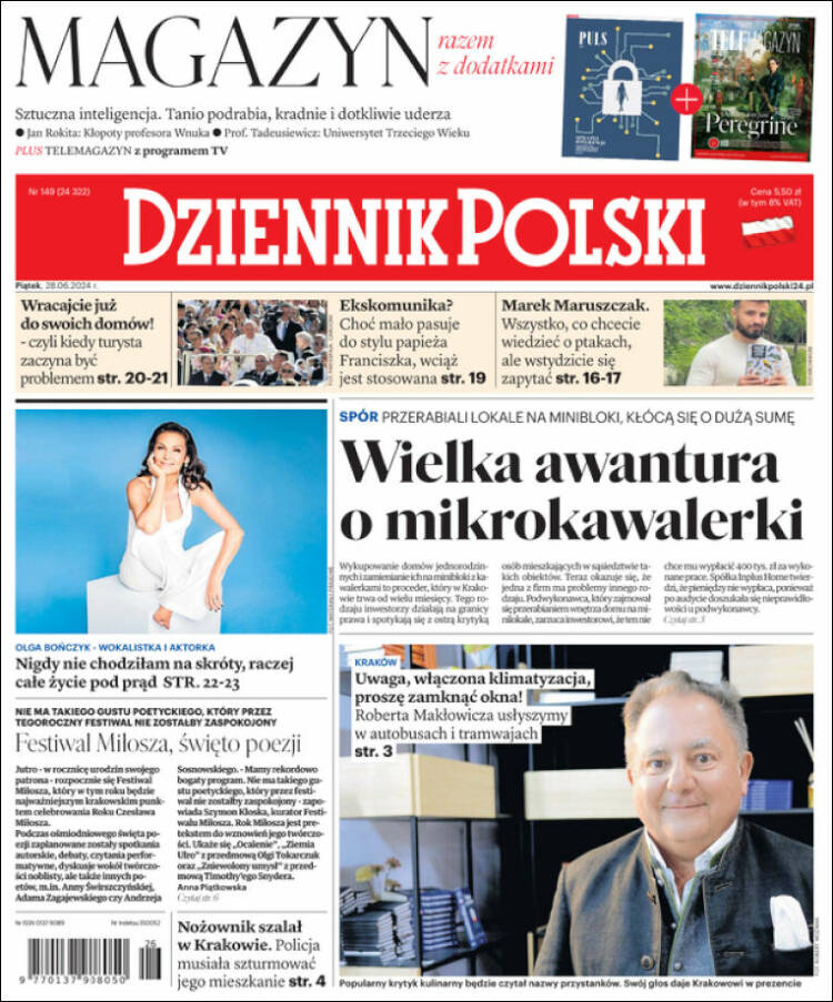 Portada de Dziennik (Polonia)