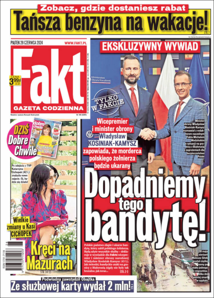 Portada de Fakt (Polonia)