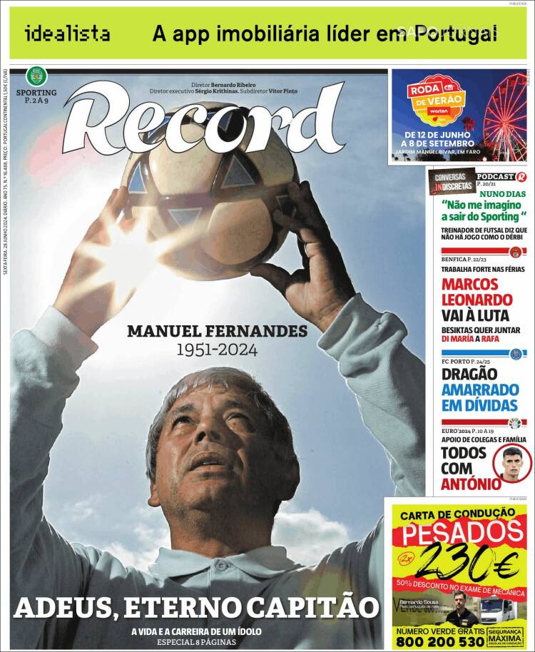 Portada de Record (Portugal)