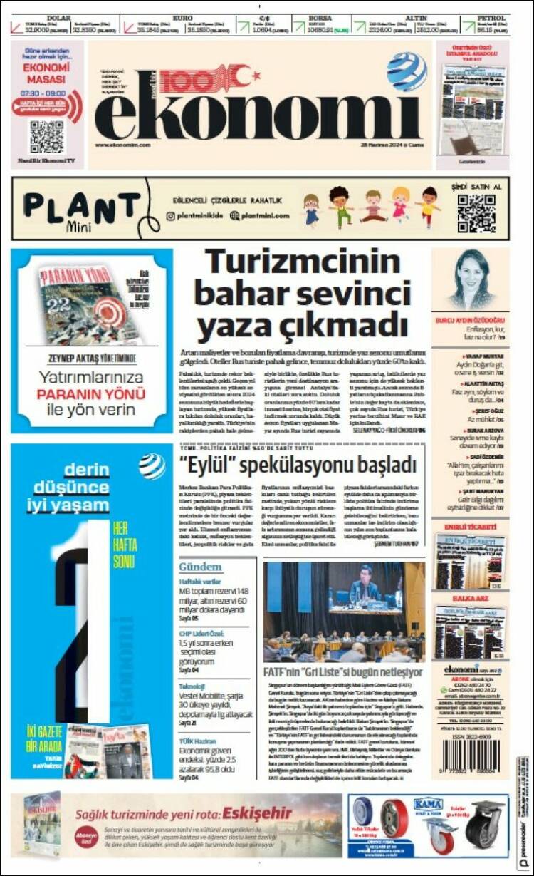 Portada de Dünya (Turqu&iacute;a)