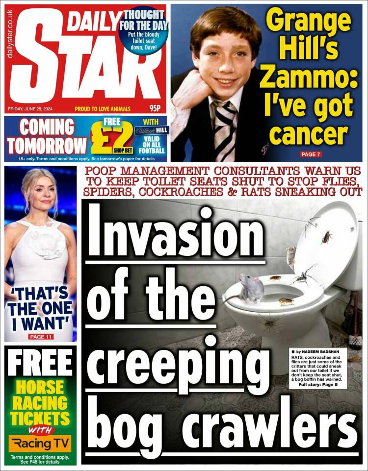 Portada de Daily Star (Reino Unido)