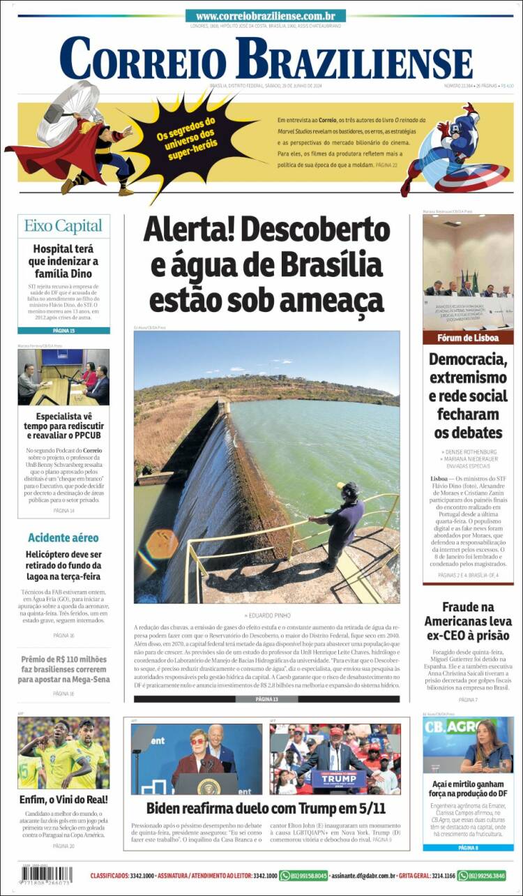 Portada de Correio Braziliense (Brasil)