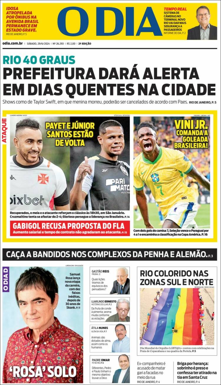 Portada de O Dia (Brasil)