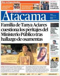 Portada de Diario de Atacama (Chile)