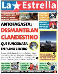 Portada de La Estrella de Tocopilla (Chile)