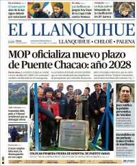 Portada de El Llanquihue (Chile)