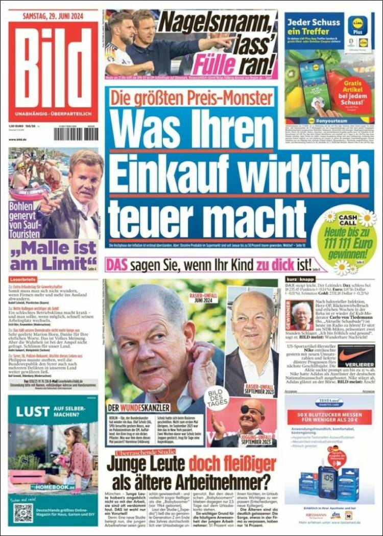 Portada de Bild (Alemania)