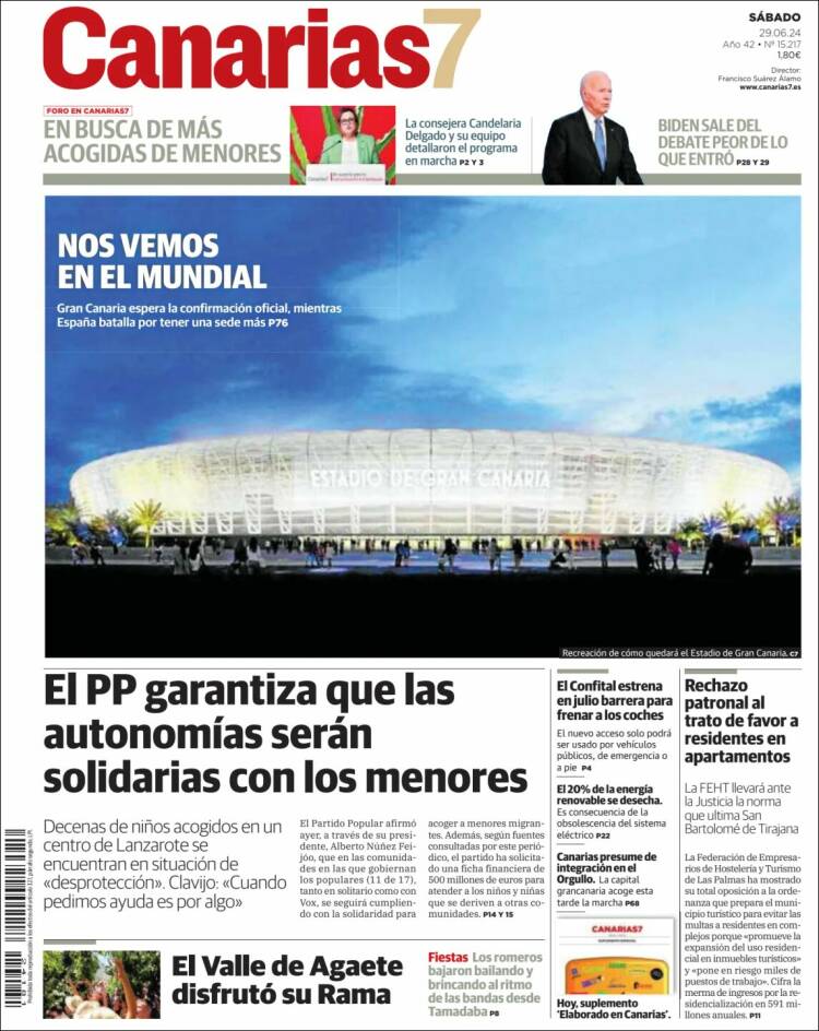 Portada de Canarias 7 (Espa&ntilde;a)