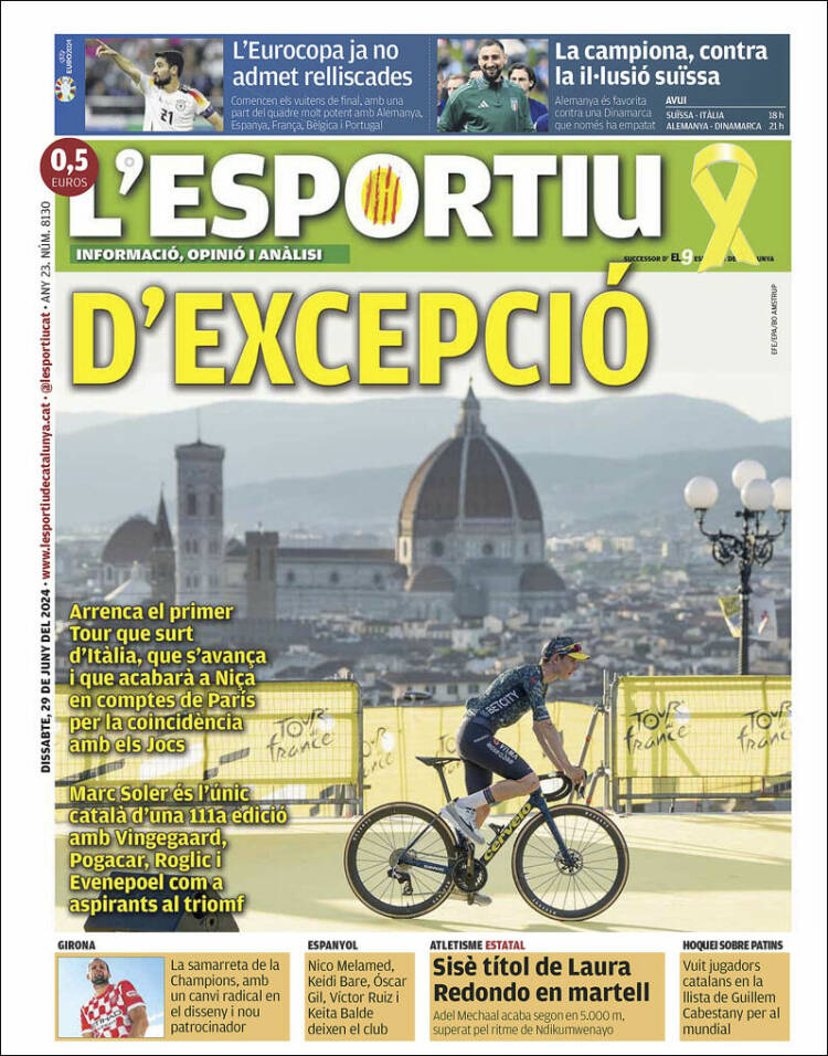 Portada de L'Esportiu (Espa&ntilde;a)