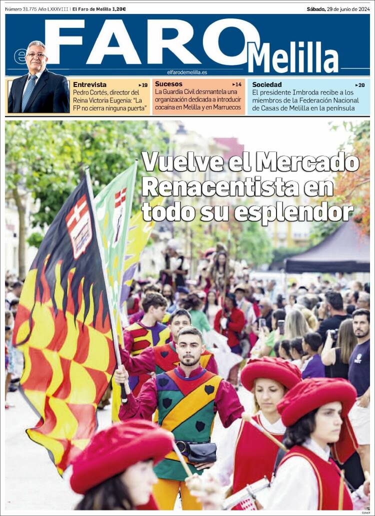 Portada de El Faro de Melilla (Espa&ntilde;a)