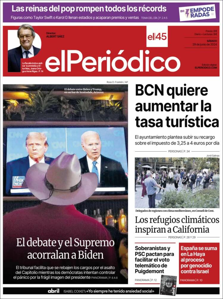 Portada de El Periódico (Espa&ntilde;a)