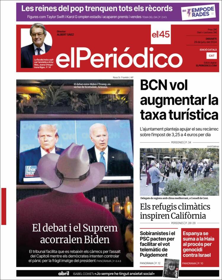 Portada de El Periódico de Catalunya (Espa&ntilde;a)