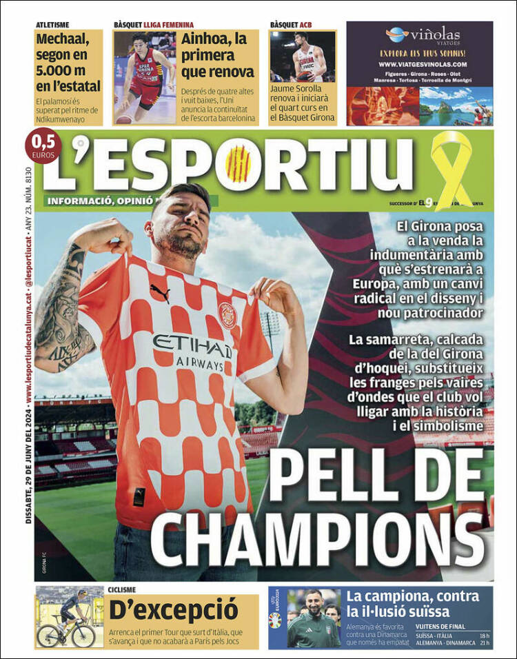 Portada de L'Esportiu : Girona (Espa&ntilde;a)