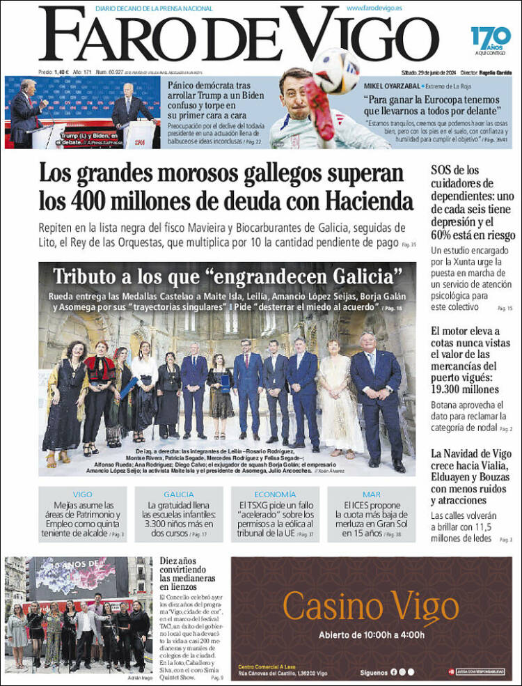 Portada de Faro de Vigo (Espa&ntilde;a)
