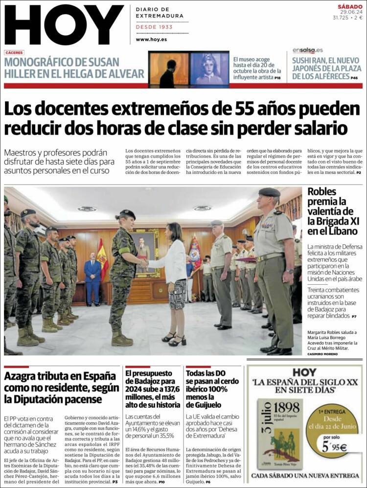 Portada de Hoy - Badajoz (Espa&ntilde;a)