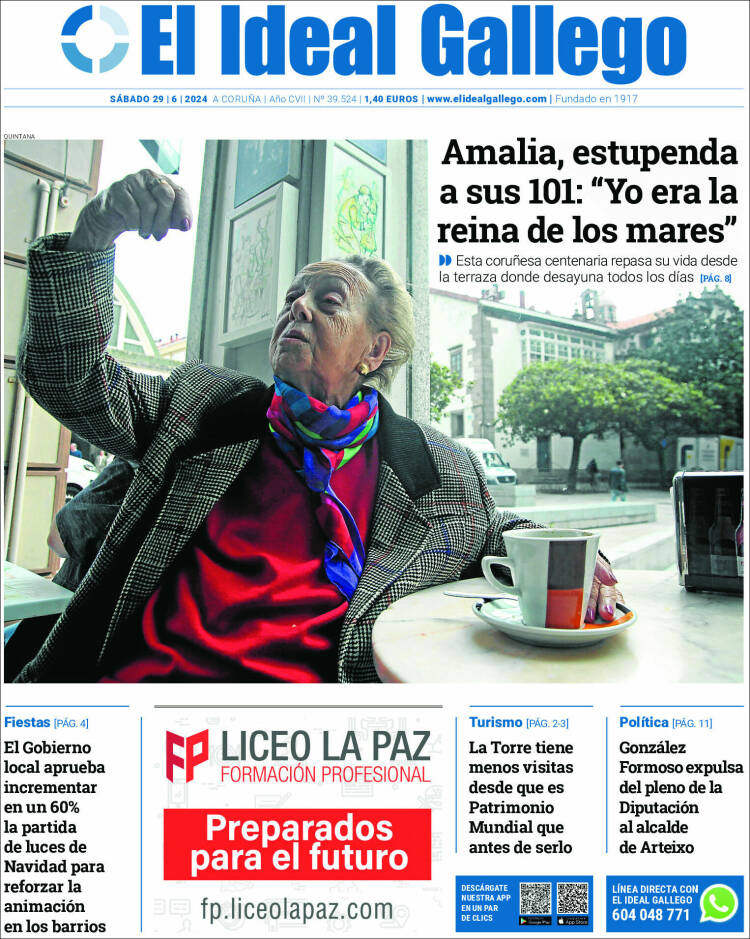 Portada de El Ideal Gallego (Espa&ntilde;a)