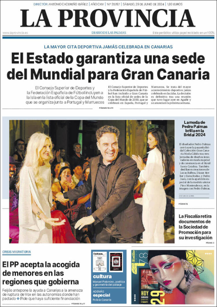 Portada de La Provincia (Espa&ntilde;a)