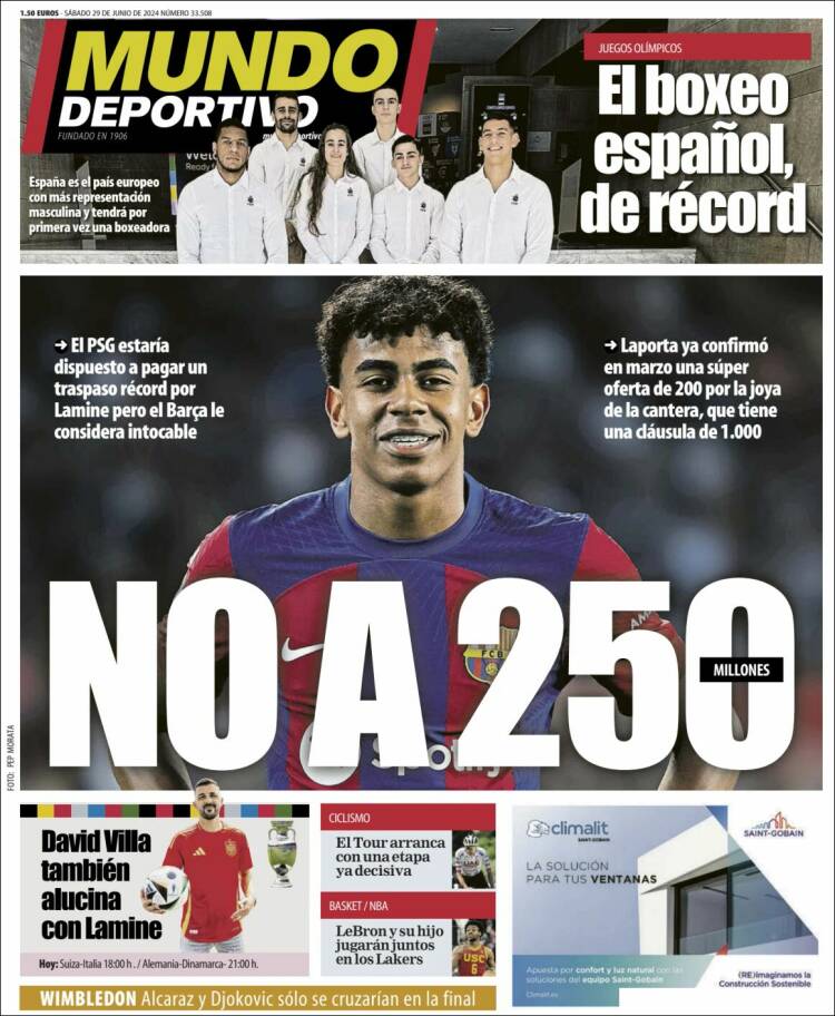 Portada de El Mundo Deportivo (Espa&ntilde;a)